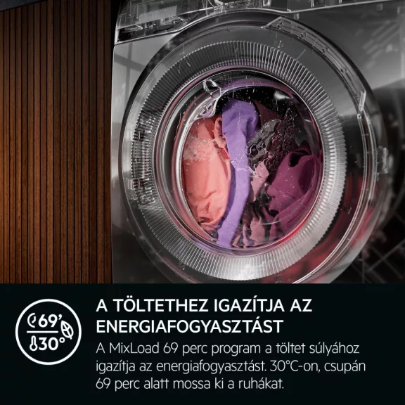 AEG LFR71862SBE ProSteam elöltöltős gőzmosógép 