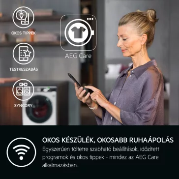 AEG LFR73944FQE UniversalDose elöltöltős gőzmosógép 