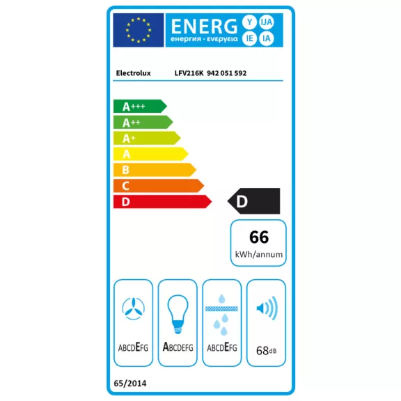 Electrolux LFV216K 300 ExtractionTech Kürtős páraelszívó | 60cm | Fekete