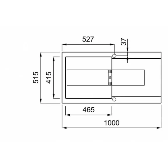 ELLECI - Gránit mosogatótálca Smart 480 G68 - Kifutó termék!