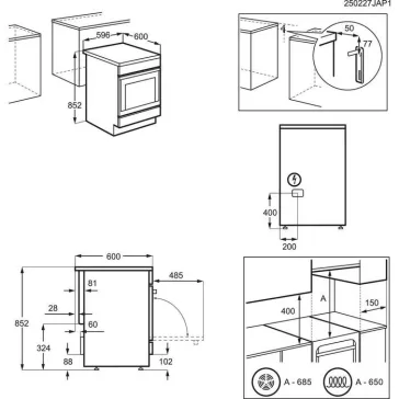 Electrolux LKR64022AW Elektromos tűzhely | Fehér