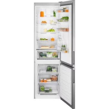   Electrolux LNT5ME36U1 Szabadonálló kombinált alulfagyasztós hűtőszekrény | NoFrost | TwinTech | 266 l/101 l | 201 cm magas | 59.5 cm széles | Szürke