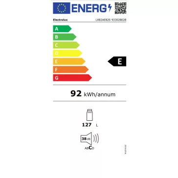   Electrolux LXB2AE82S Beépíthető hűtőszekrény | 127 l | 81.9 cm magas | 56 cm széles