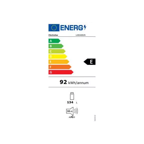Electrolux LXB3AE82R Munkapult alá beépíthető hűtőszekrény | 133 l | 82 cm magas | 60 cm széles