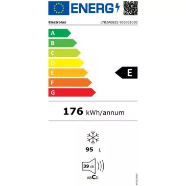   Electrolux LYB2AE82S Beépíthető fagyasztószekrény | 90l | Fehér | 82 cm