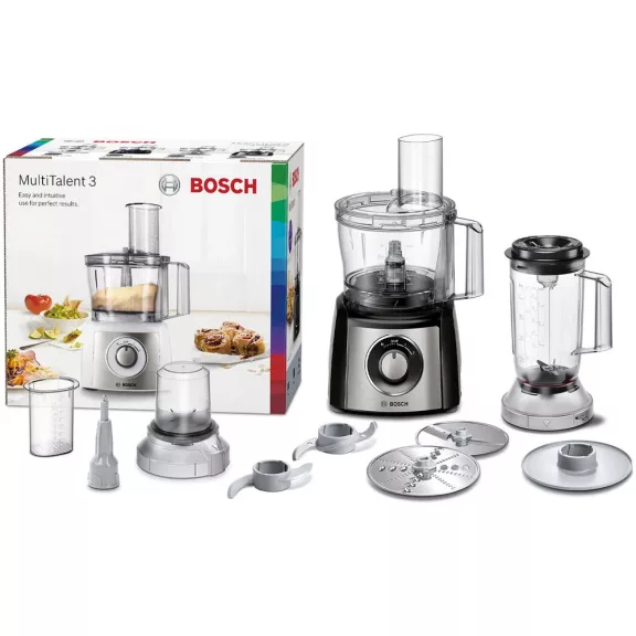 BOSCH MCM3501M Kompakt konyhai robotgép | MultiTalent 3 | 800 W | Fekete