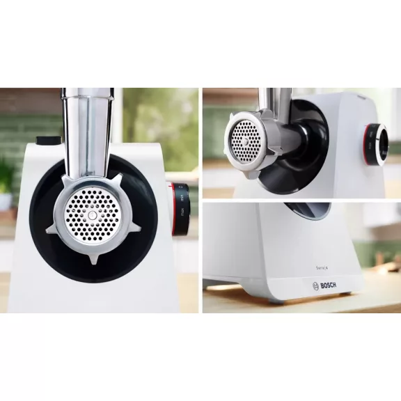 BOSCH MFWS420W MultiPower húsdaráló | 1900 W | Fehér/Fekete