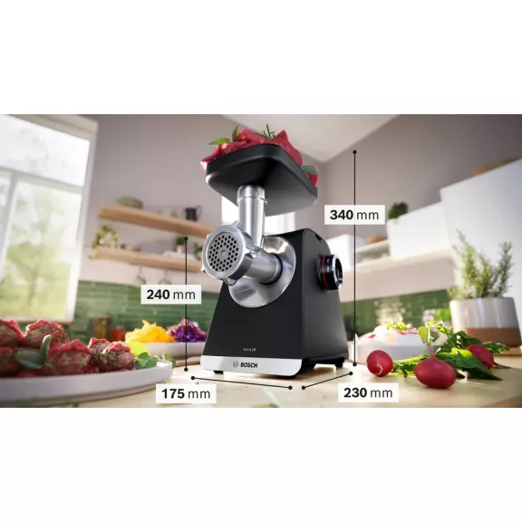 BOSCH MFWS650B MultiPower húsdaráló | 2100 W | Fekete/Ezüst