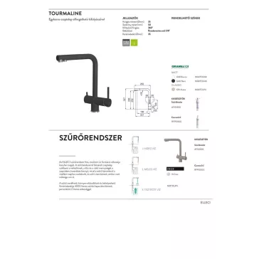 ELLECI - Csaptelep Tourmaline pure G68
