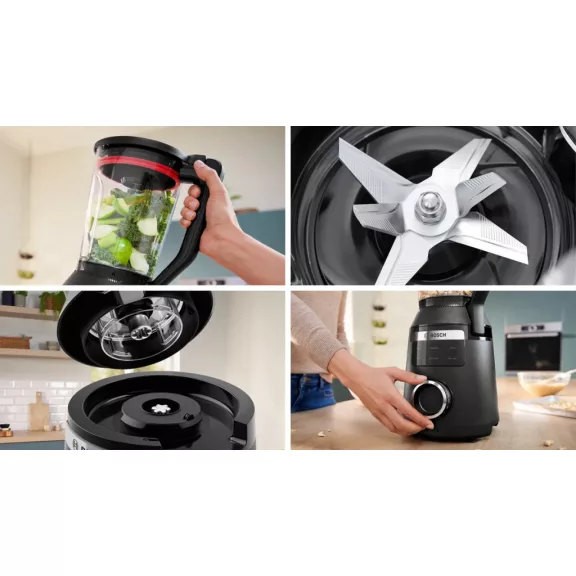 BOSCH MMB6652B VitaPower Serie|6 turmixgép | 1800 W | 6 automata program | fekete