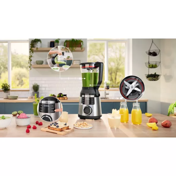 BOSCH MMB6762M VitaPower Serie|6 turmixgép | 1800 W | 6 automata program | időzítő | fekete
