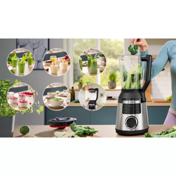 BOSCH MMB6762M VitaPower Serie|6 turmixgép | 1800 W | 6 automata program | időzítő | fekete