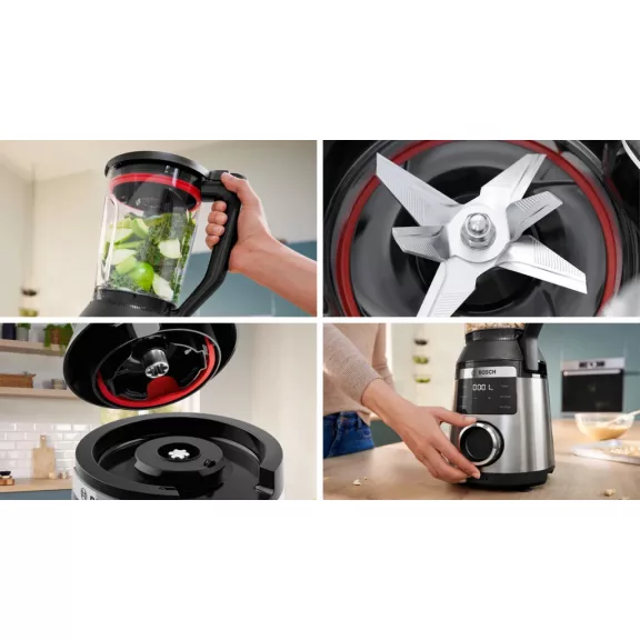 BOSCH MMB6762M VitaPower Serie|6 turmixgép | 1800 W | 6 automata program | időzítő | fekete