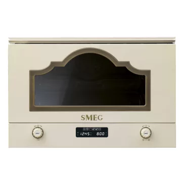   SMEG BEÉPÍTHETŐ MIKROHULLÁMÚ SÜTŐ, Cortina design, 22 liter, bézs
