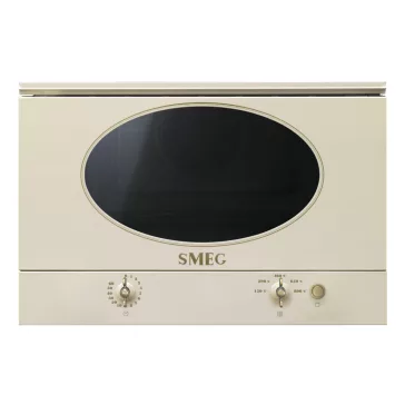   SMEG BEÉPÍTHETŐ MIKROHULLÁMÚ SÜTŐ, Colonial design, 22 liter, analóg, bézs