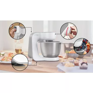   BOSCH MUM58200 Konyhai robotgép | MUM5 | 1000 W | Fehér/ezüst