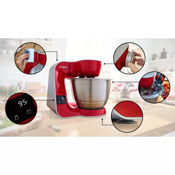 BOSCH MUM5X720 Konyhai robotgép | MUM5 | 1000 W | Vörös
