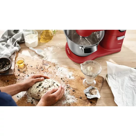 BOSCH MUM9A66R00 Konyhai robotgép | OptiMUM | 1600 W | Piros/ezüst