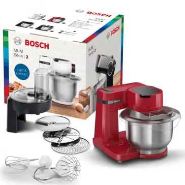   BOSCH MUMS2ER01 Konyhai robotgép | MUM Serie 2 | 700 W | Piros/piros