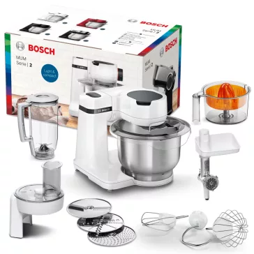   BOSCH MUMS2EW40 Konyhai robotgép | MUM Serie 2 | 700 W | Fehér/fehér