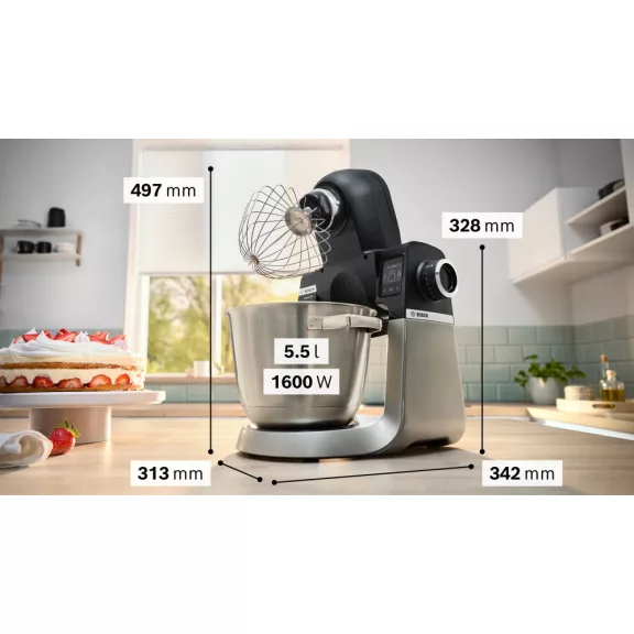 BOSCH MUMS6ZS17 Serie|6 Konyhai robotgép | MUM | 1600 W | Fekete/inox