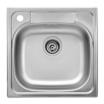   LIVINOX TRITON 309 natúr rozsdamentes acél mosogató, 480 x 480 mm, baloldali csaplyukkal