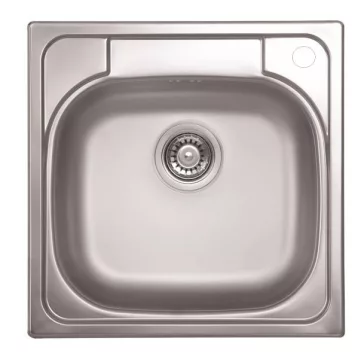   LIVINOX TRITON 309 natúr rozsdamentes acél mosogató, 480 x 480 mm, jobboldali csaplyukkal