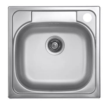   LIVINOX TRITON 309 natúr rozsdamentes acél mosogató, 480 x 480 mm, jobboldali csaplyukkal, dobozos