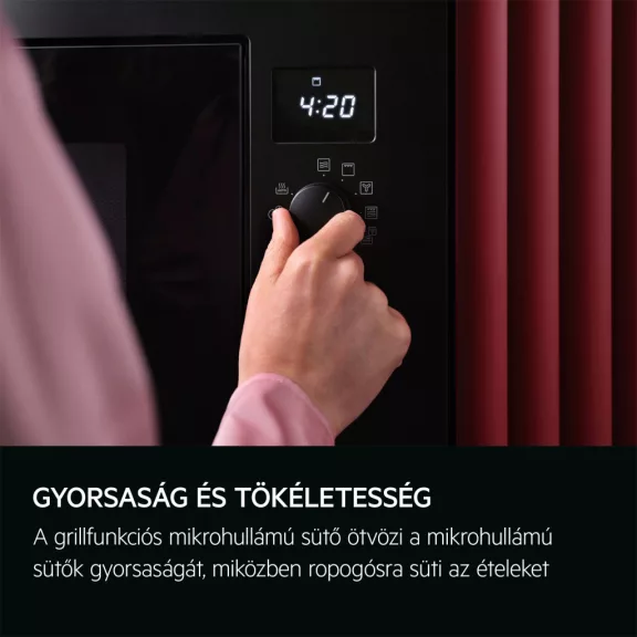 AEG OMB6G261TT Beépíthető mikrohullámú sütő | 21l | Fekete