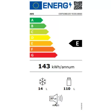   AEG OSF5O881EE Beépíthető hűtőszekrény | CoolMatic | 124 l | 88 cm magas | 56 cm széles