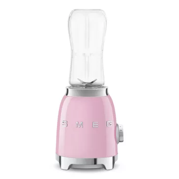   SMEG KOMPAKT TURMIXGÉP, retro, rózsaszín - Extra palackkal