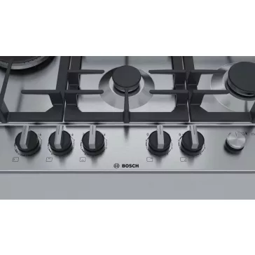  BOSCH PCS7A5M90 Serie|6 Beépíthető gázfőzőlap | Flame Select | WOK | 75 cm | Nemesacél