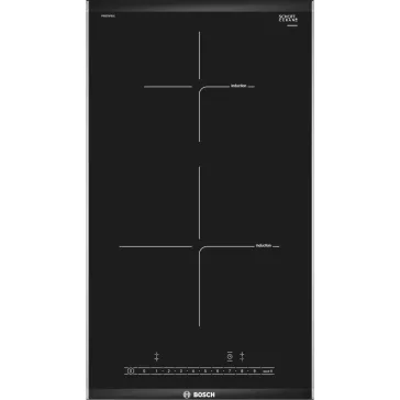   BOSCH PIB375FB1E Serie|6 Beépíthető domino indukciós főzőlap | PowerBoost | DirectSelect | 30 cm | Fekete