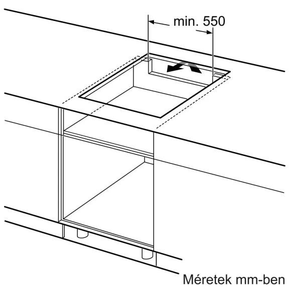 BOSCH PIF651HC1E Serie|6 Beépíthető indukciós főzőlap | 60cm | Fekete