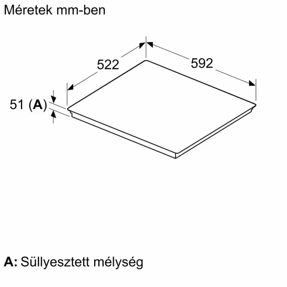 BOSCH PIX631HC1E Serie|6 Beépíthető indukciós főzőlap | Fekete