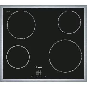   BOSCH PKE645D17E Serie|4 Beépíthető kerámia főzőlap Fekete + inox