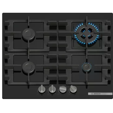   BOSCH PNH6B6K40 Serie|4 Beépíthető gázfőzőlap Fekete | 60 cm