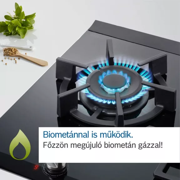 BOSCH PNH6B6K40 Serie|4 Beépíthető gázfőzőlap Fekete | 60 cm
