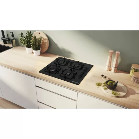 BOSCH POH6B6K30 Serie|2 Beépíthető gázfőzőlap Fekete | 60 cm