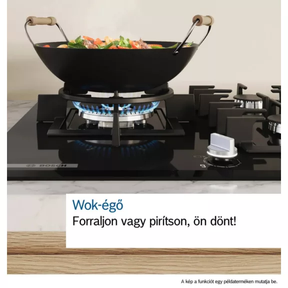 BOSCH POH6B6K30 Serie|2 Beépíthető gázfőzőlap Fekete | 60 cm