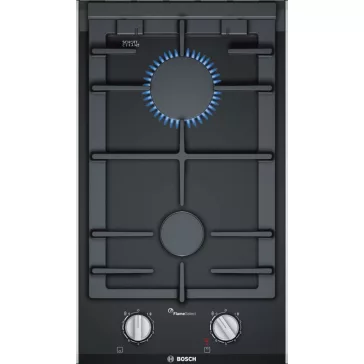   BOSCH PRB3A6D70 Serie|8 Beépíthető domino gázfőzőlap | FlameSelect | Extended FlexZone | 30 cm | Fekete