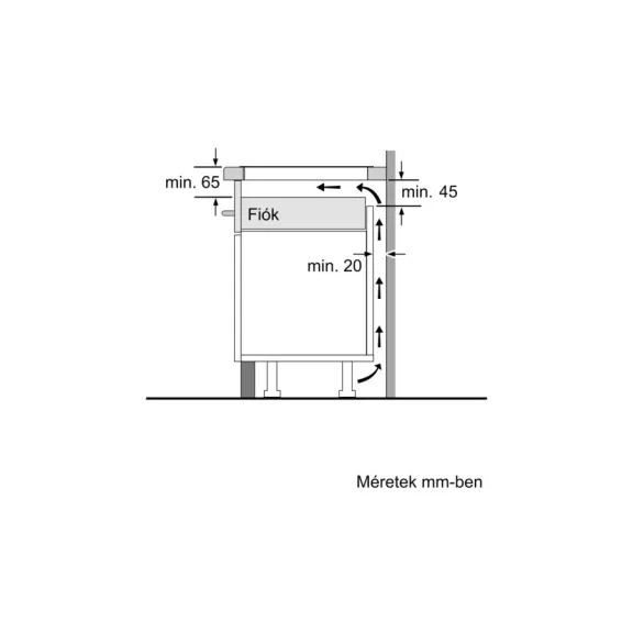 BOSCH PUE611BB5E Serie|4 Beépíthető indukciós főzőlap | 60cm | Fekete