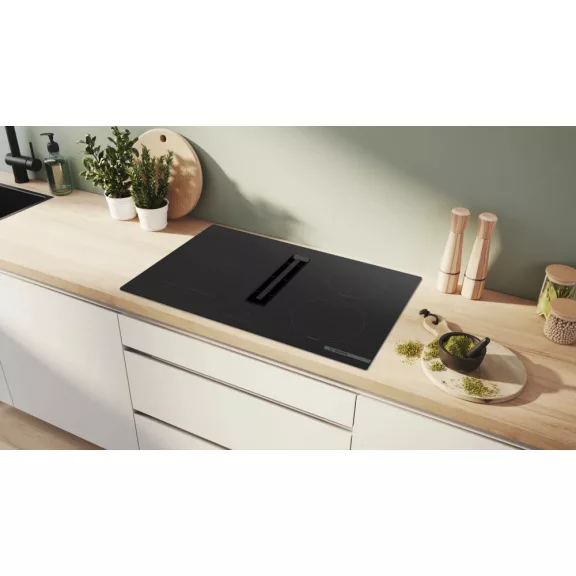 BOSCH PVS811B16E Serie|4 Beépíthető indukciós főzőlapbeépített elszívóval | Fekete