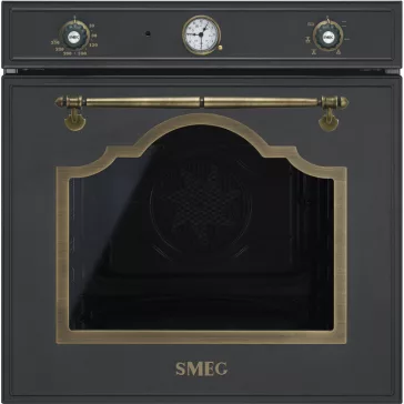   SMEG LÉGKEVERÉSES SÜTŐ, Cortina design, 60 cm, analóg, antracit