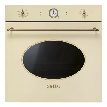   SMEG PIROLITIKUS HŐLÉGKEVERÉSES SÜTŐ, Colonial design, 60 cm, analóg, bézs