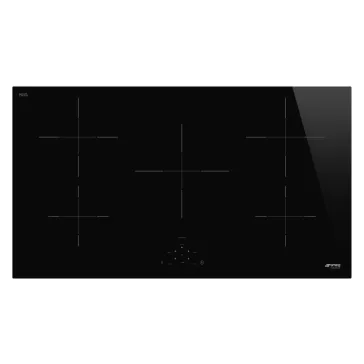   SMEG INDUKCIÓS FŐZŐLAP, Universal design, 90 cm, 5 főzőzóna, fekete üveg