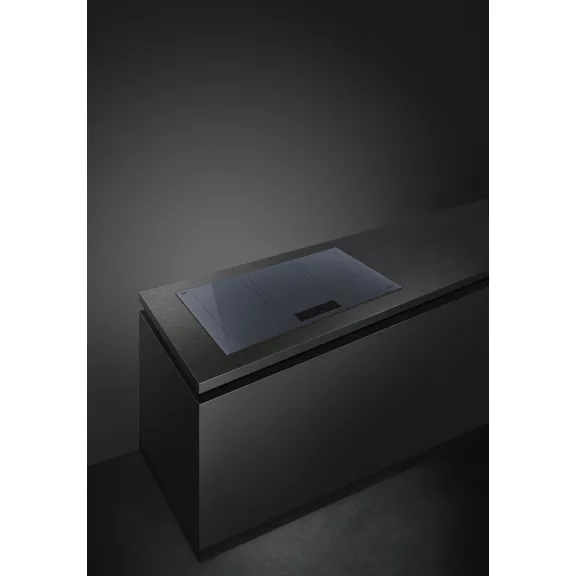SMEG INDUKCIÓS FŐZŐLAP, Linea design, 90 cm, 6 főzőzóna, 3 MultiZone híd zóna, neptune szürke üveg