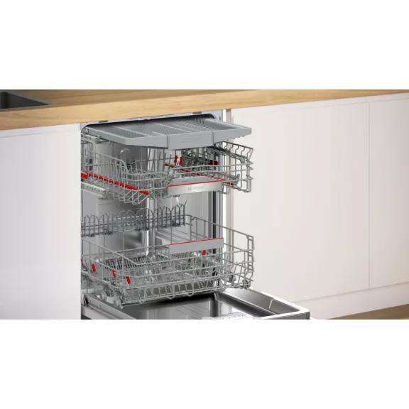 BOSCH SMI6ECS18E Serie|6 Kezelőpaneles beépíthető mosogatógép | 60 cm | Inox