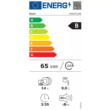 BOSCH SMI6ZCS10E Serie|6 Beépíthető mosogatógép | 60 cm