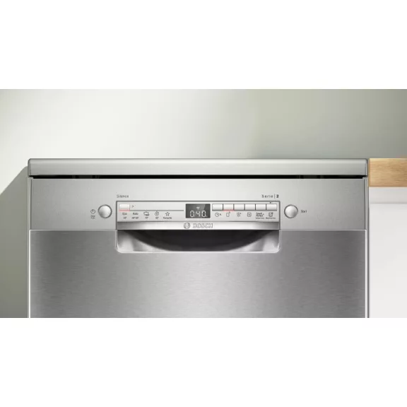 BOSCH SMS2HVI02E Serie|2 Szabadonálló mosogatógép | Silver-inox | 60 cm